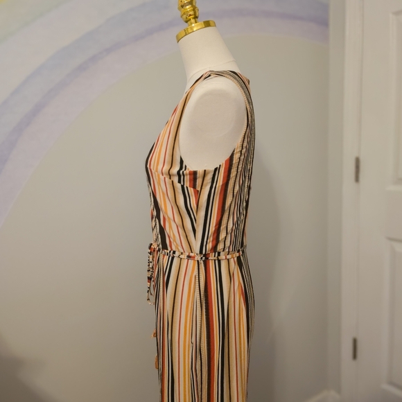 Cato | Medium | Orange Striped Jumpsuit - Picture 3 of 7